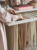 IKEA KOMPLEMENT (ИКЕА КОМПЛИМЕНТ) — Выдвижная вешалка для брюк, белый 50х58 см — фото 3