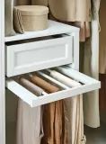 IKEA KOMPLEMENT (ИКЕА КОМПЛИМЕНТ) — Выдвижная вешалка для брюк, белый 50х58 см — фото 4