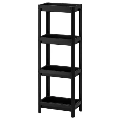 IKEA VESKEN (ИКЕА ВЕСКЕН) — Стеллаж, чёрный 37х23х101 см