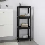 IKEA VESKEN (ИКЕА ВЕСКЕН) — Стеллаж, чёрный 37х23х101 см — фото 2