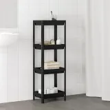 IKEA VESKEN (ИКЕА ВЕСКЕН) — Стеллаж, чёрный 37х23х101 см — фото 3