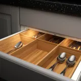 IKEA MITTLED (ИКЕА МИТТЛЕД) — LED-подсветка для кухонного ящика с датчиком, диммируемая белая 36 см — фото 2