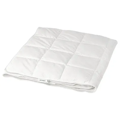 IKEA FJÄLLBRÄCKA (ИКЕА ФЙЭЛЛБРЭКА) — Одеяло, лёгкое тепло, белое 150x200 см