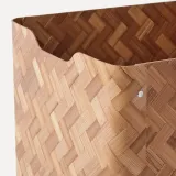 IKEA BULLIG (ИКЕА БУЛЛИГ) — Контейнер, бамбук/коричневый 32x35x33 см — фото 2