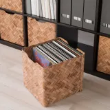 IKEA BULLIG (ИКЕА БУЛЛИГ) — Контейнер, бамбук/коричневый 32x35x33 см — фото 3