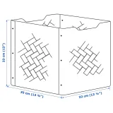 IKEA BULLIG (ИКЕА БУЛЛИГ) — Контейнер, бамбук/коричневый 32x35x33 см — фото 5