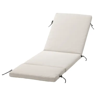 IKEA FRÖSÖN (ИКЕА ФРЁСЁН) — Чехол на подушку для шезлонга, для улицы бежевый 190х60 см