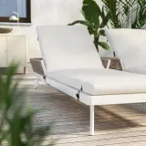 IKEA FRÖSÖN (ИКЕА ФРЁСЁН) — Чехол на подушку для шезлонга, для улицы бежевый 190х60 см — фото 4
