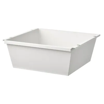 IKEA JOSTEIN (ИКЕА ЙОСТЕИН) — Контейнер, белый для дома и улицы 40х40х15 см