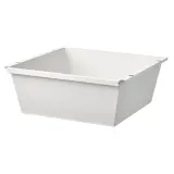 IKEA JOSTEIN (ИКЕА ЙОСТЕИН) — Контейнер, белый для дома и улицы 40х40х15 см — фото 1