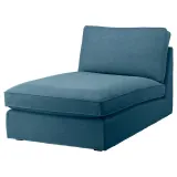 IKEA KIVIK (ИКЕА КИВИК) — Чехол на козетку, Таллмюра синий — фото 2