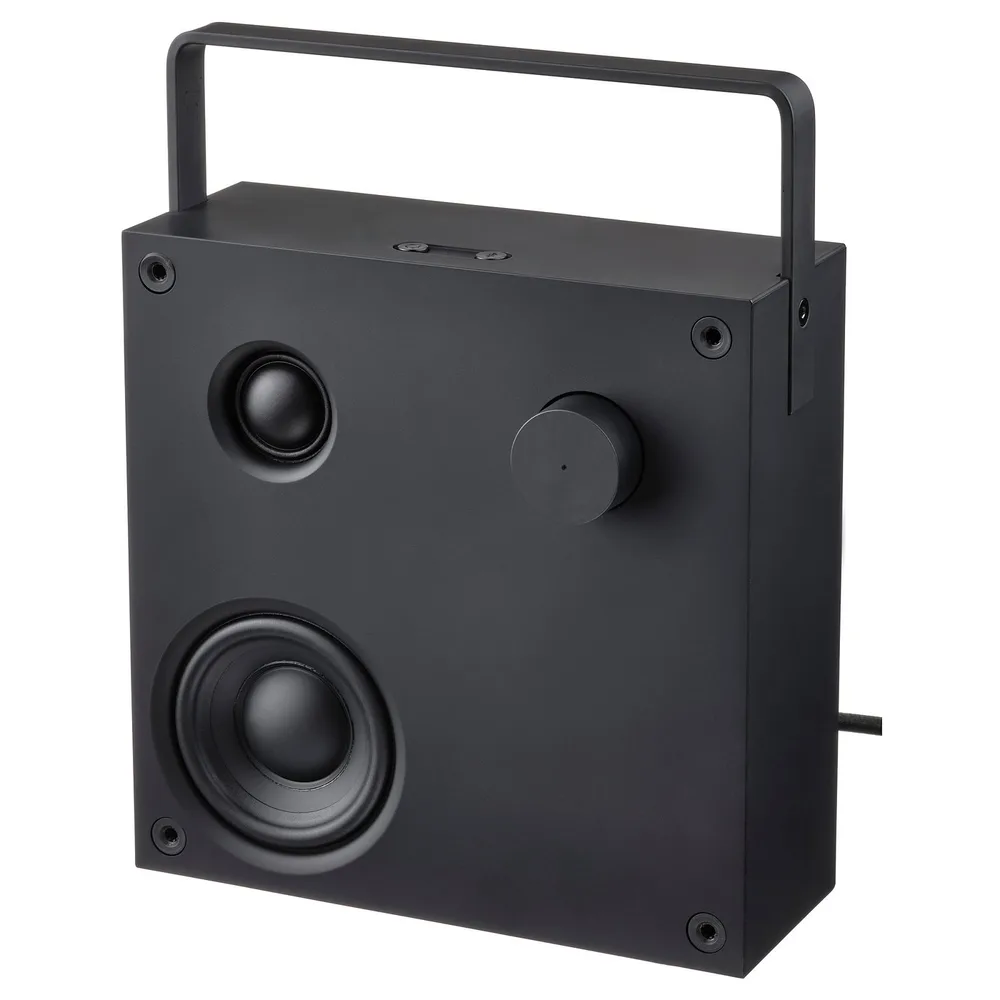 IKEA VAPPEBY (ИКЕА ВАППЕБЙ) — Колонка Bluetooth — чёрная, поколение 3, 20x20 см