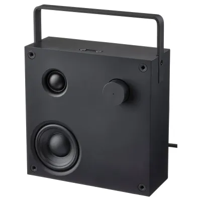 IKEA VAPPEBY (ИКЕА ВАППЕБЙ) — Колонка Bluetooth — чёрная, поколение 3, 20x20 см