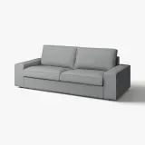 IKEA KIVIK (ИКЕА КИВИК) — Чехол на 3-местный диван, Тиббелби бежевый/серый — фото 3