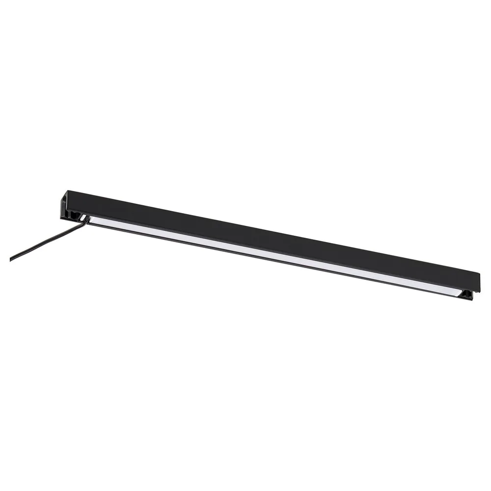 IKEA SILVERGLANS (ИКЕА СИЛВЕРГЛАНС) — Светодиодная подсветка для ванной, с регулировкой яркости, антрацит 40 см