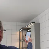 IKEA SILVERGLANS (ИКЕА СИЛВЕРГЛАНС) — Светодиодная подсветка для ванной, с регулировкой яркости, антрацит 40 см — фото 4