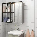 IKEA SILVERGLANS (ИКЕА СИЛВЕРГЛАНС) — Светодиодная подсветка для ванной, с регулировкой яркости, антрацит 40 см — фото 6