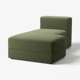 IKEA JÄTTEBO (ИКЕА ЙЭТТЕБО) — Чехол на модуль-шезлонг, правый, Самсала тёмный жёлто-зелёный — фото 2