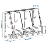 IKEA ÅKERBÄR (ИКЕА ОКЕРБЭР) — Мини-теплица, для дома/для улицы/белый 45 см — фото 8