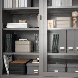 IKEA HARVMATTA (ИКЕА ХАРВМАТТА) — Коробка с крышкой, антрацит 24x35x6 см — фото 7