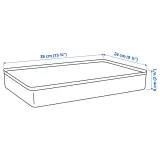 IKEA HARVMATTA (ИКЕА ХАРВМАТТА) — Коробка с крышкой, антрацит 24x35x6 см — фото 8