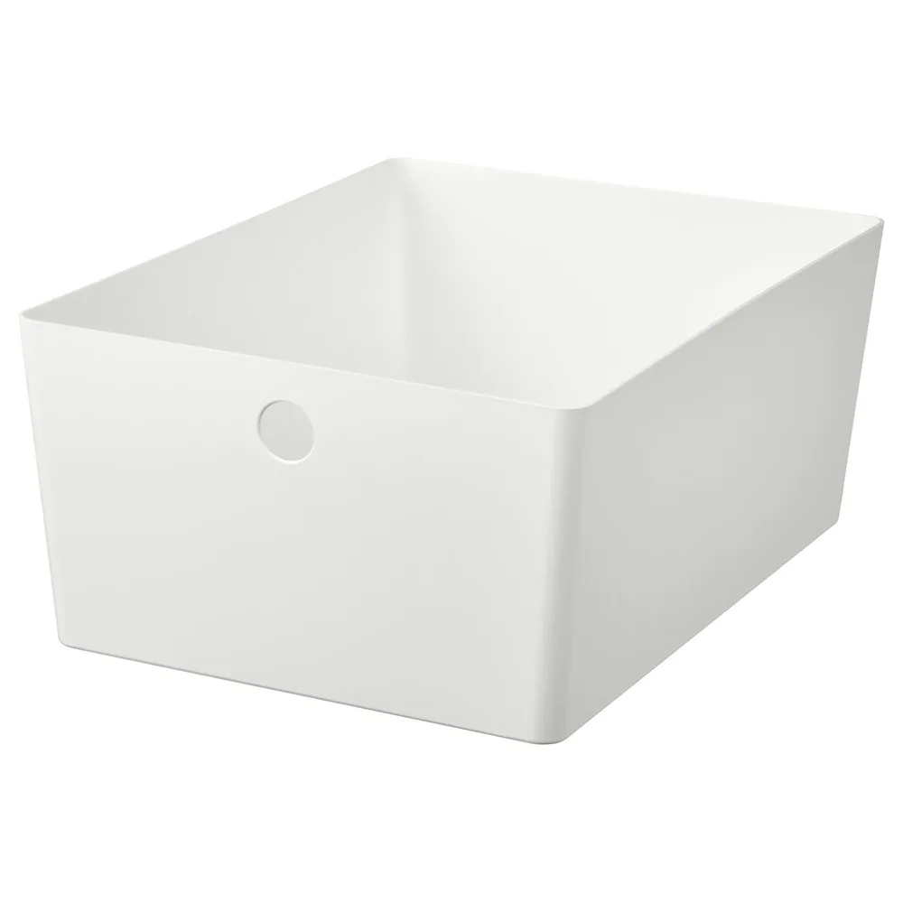 IKEA KUGGIS (ИКЕА КУГГИС) — Контейнер, белый 26х35х15 см