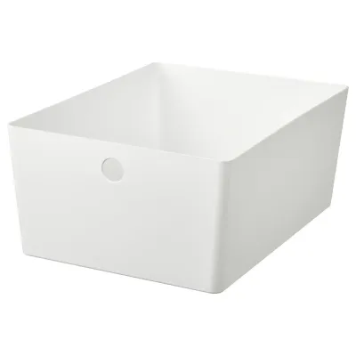 IKEA KUGGIS (ИКЕА КУГГИС) — Контейнер, белый 26х35х15 см