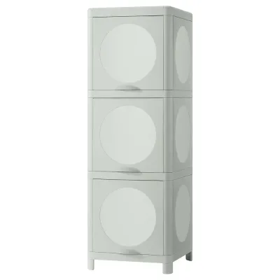 IKEA IVÖSJÖN (ИКЕА ИВЁШЁН) — Шкаф с дверцей, зелёный 33х34х99 см