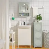 IKEA IVÖSJÖN (ИКЕА ИВЁШЁН) — Шкаф с дверцей, зелёный 33х34х99 см — фото 2