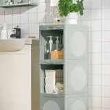 IKEA IVÖSJÖN (ИКЕА ИВЁШЁН) — Шкаф с дверцей, зелёный 33х34х99 см — фото 3