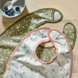 IKEA GULDVÄVARE (ИКЕА ГУЛДВЭВАРЕ) — Слюнявчик, зелёный/белый — фото 4