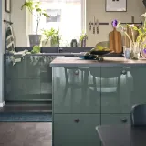 IKEA KALLARP (ИКЕА КАЛЛАРП) — Фасад ящика, глянец тёмный серо-зелёный 40x10 см — фото 3