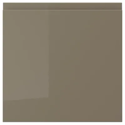 IKEA VOXTORP (ИКЕА ВОКСТОРП) — Фасад ящика, глянец тёмный серо-коричневый 40x40 см