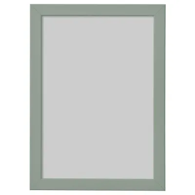 IKEA FISKBO (ИКЕА ФИСКБО) — Рамка, светлый серо-зелёный 21x30 см