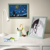 IKEA FISKBO (ИКЕА ФИСКБО) — Рамка, светлый серо-зелёный 21x30 см — фото 2
