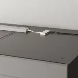 IKEA ÖVERSIDAN (ИКЕА ЁВЕРСИДАН) — Светодиодная лента с датчиком для шкафа, с регулировкой яркости тёмно-серый 46 см — фото 8