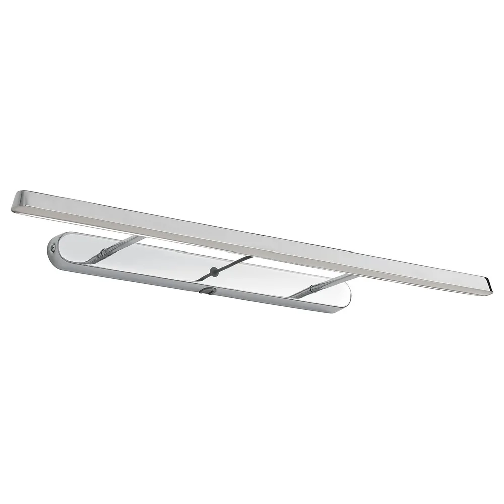 IKEA FLASKPOST (ИКЕА ФЛАСКПОСТ) — Светодиодный светильник для шкафа/стены, хром 56 см