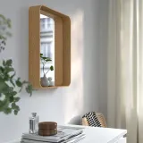 IKEA DVÄRGSYREN (ИКЕА ДВЭРГСИРЕН) — Зеркало, дубовый шпон 40х50 см — фото 2