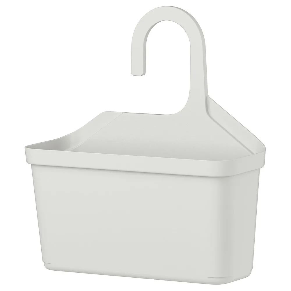 IKEA TÅNGHÄLLAN (ИКЕА ТОНГХЭЛЛАН) — Корзина для душа, светло-серый 29x31 см