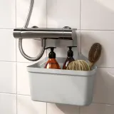 IKEA TÅNGHÄLLAN (ИКЕА ТОНГХЭЛЛАН) — Корзина для душа, светло-серый 29x31 см — фото 2