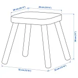 IKEA FLISAT (ИКЕА ФЛИСАТ) — Табурет детский, сосна — фото 7