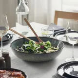 IKEA GLADELIG (ИКЕА ГЛАДЕЛИГ) — Миска, бежево-зелёная 30 см — фото 2