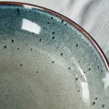 IKEA GLADELIG (ИКЕА ГЛАДЕЛИГ) — Миска, бежево-зелёная 30 см — фото 4