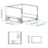 IKEA KNIVSHULT (ИКЕА КНИВСХУЛТ) — Ящик высокий, тёмно-серый 40x37 см — фото 4