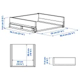 IKEA KNIVSHULT (ИКЕА КНИВСХУЛТ) — Ящик средний, тёмно-серый 60x60 см — фото 5