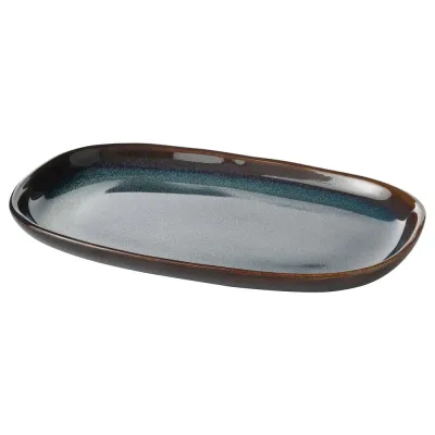 IKEA GLADELIG (ИКЕА ГЛАДЕЛИГ) — Тарелка, синяя 20x13 см