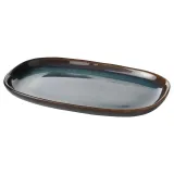 IKEA GLADELIG (ИКЕА ГЛАДЕЛИГ) — Тарелка, синяя 20x13 см — фото 1