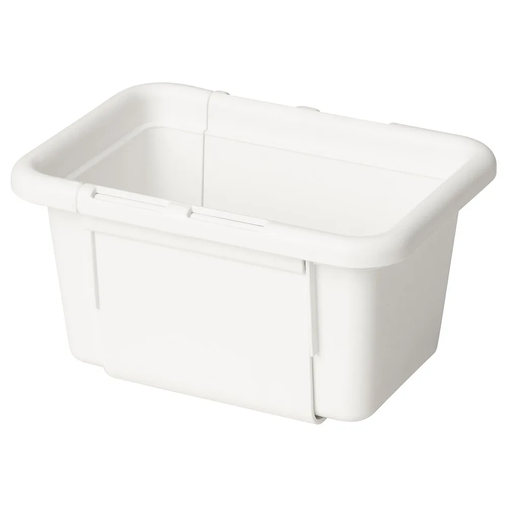 IKEA KACKLA (ИКЕА КАКЛА) — Раздвижной контейнер, белый 13-18x9 см