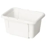 IKEA KACKLA (ИКЕА КАКЛА) — Раздвижной контейнер, белый 13-18x9 см — фото 1