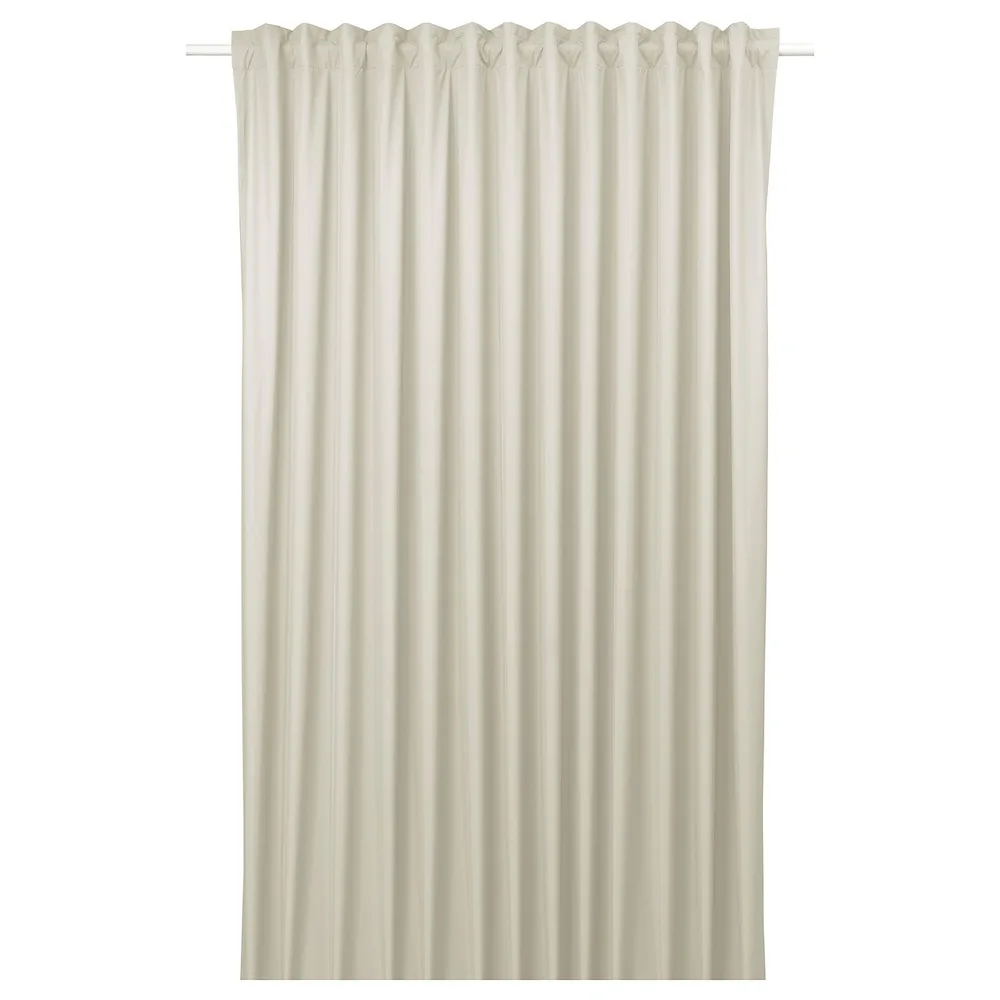 IKEA BENGTA (ИКЕА БЕНГТА) — Штора блэкаут, 1 шт., бежевый/на шторной ленте 210x300 см